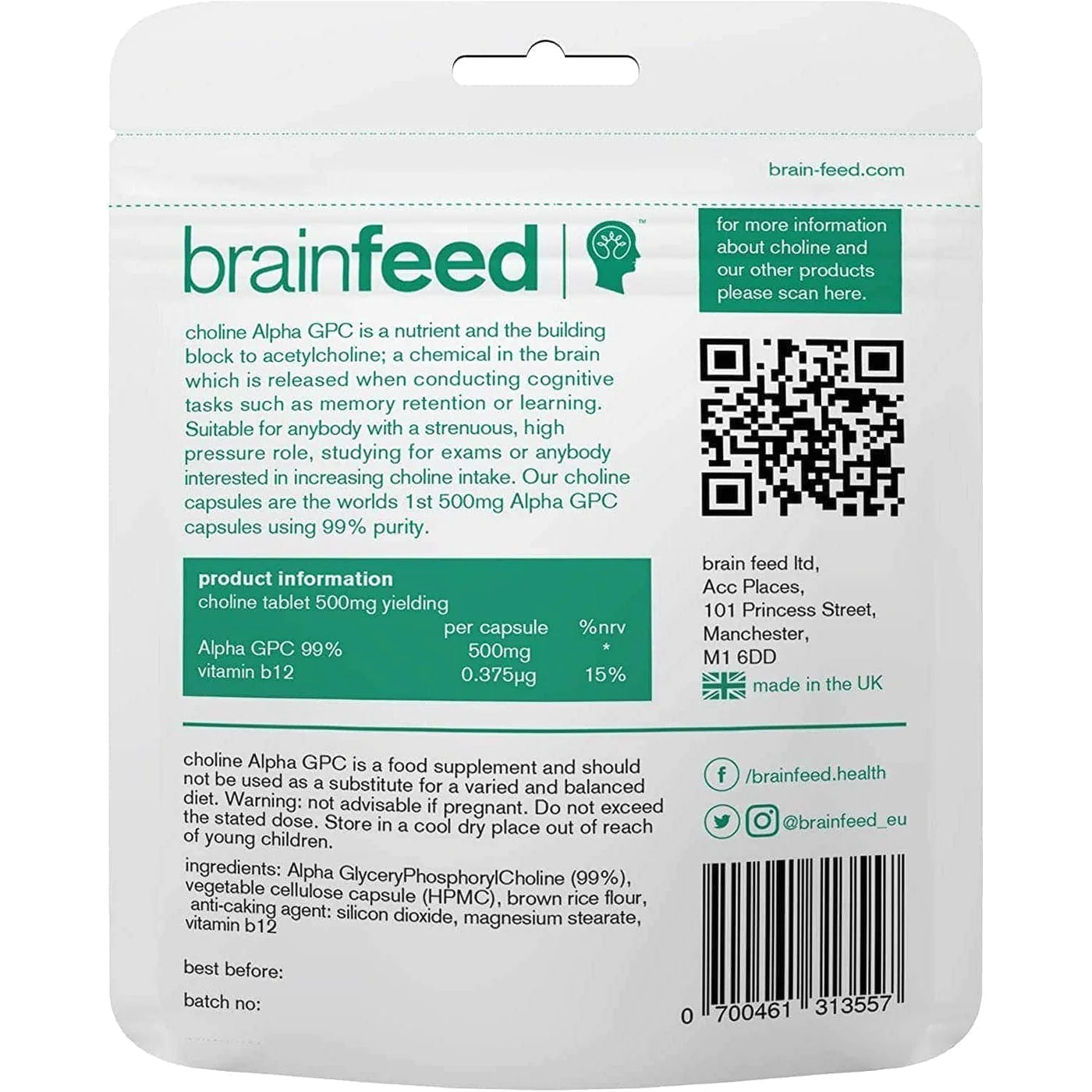 Brain Feed Choline - When Nature Calls