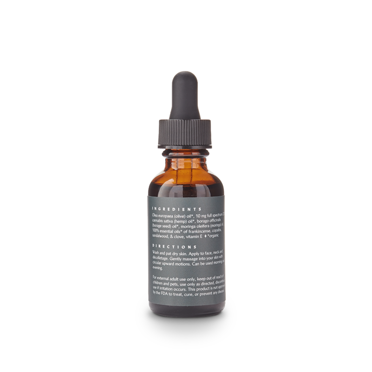 hemp extract and herbs tincture backside label