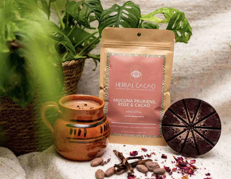 Herbal Cacao Mucuna Pruriens, Rose Blend - When Nature Calls