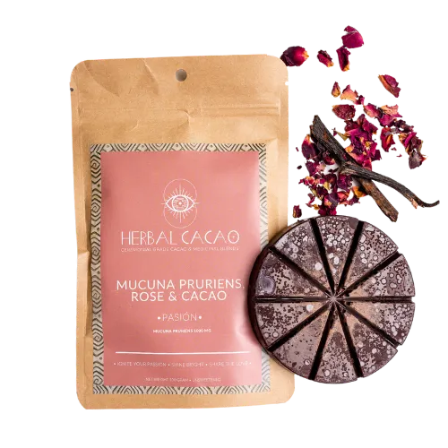 Herbal Cacao Mucuna Pruriens, Rose Blend - When Nature Calls
