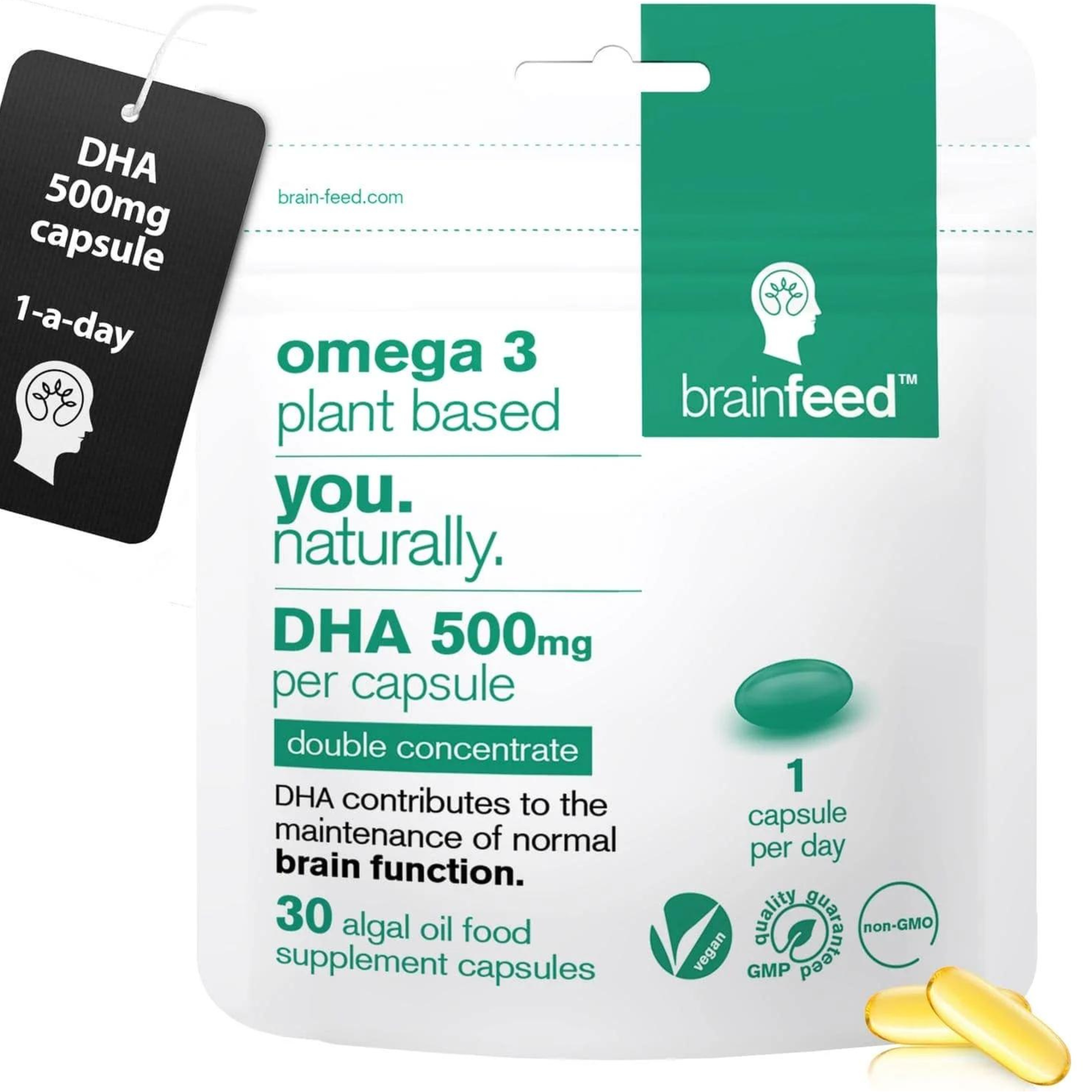 BrainFeed Cápsulas Veganas de Omega-3