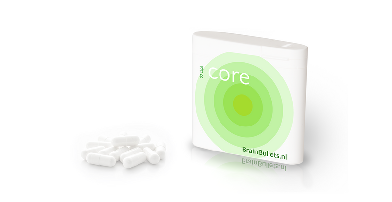 Core capsules to improve mental performances and study