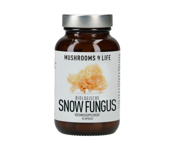 Snow Fungus biologische paddenstoelen capsules van Mushrooms4Life smartshop When Nature Calls Amsdterdam