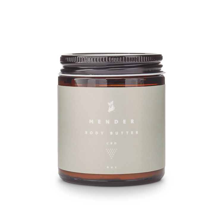 mender body butter with cbd and essentials frontside